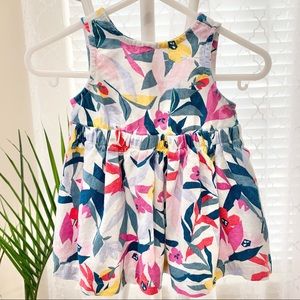 CARTER’S Floral Linen Dress (Multi, Size 3M)